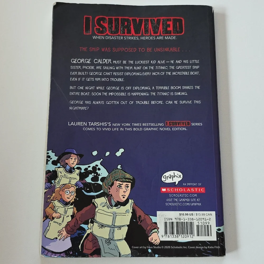 I Survived Graphic Novel Books - Great Chicago Fire, Titanic And Nazi Invasion